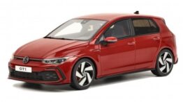 VOLKSWAGEN GOLF VIII GTI RED 2021 1:18 Ottomobile Materialeresina