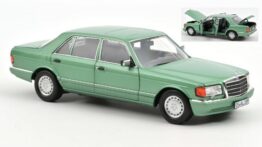 MERCEDES 500 SEL 1991 LIGHT GREEN METALLIC 1:18